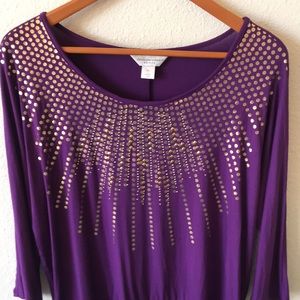 Christopher & Banks Embellished Blouse